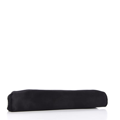Prada Satin Pochette Clutch Black 3 of 10