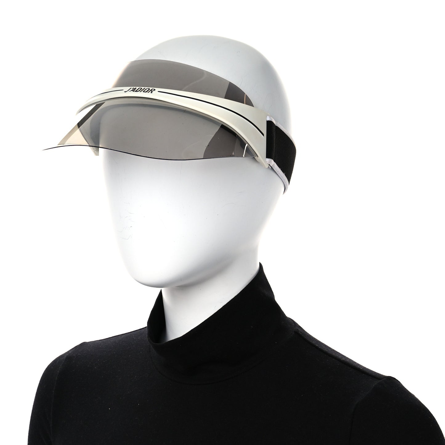 Mirrored DiorClub1 Sun Visor Silver