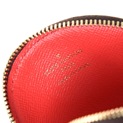 Louis Vuitton Monogram 2016 Christmas Animation Round Coin Purse Rouge 5 of 5