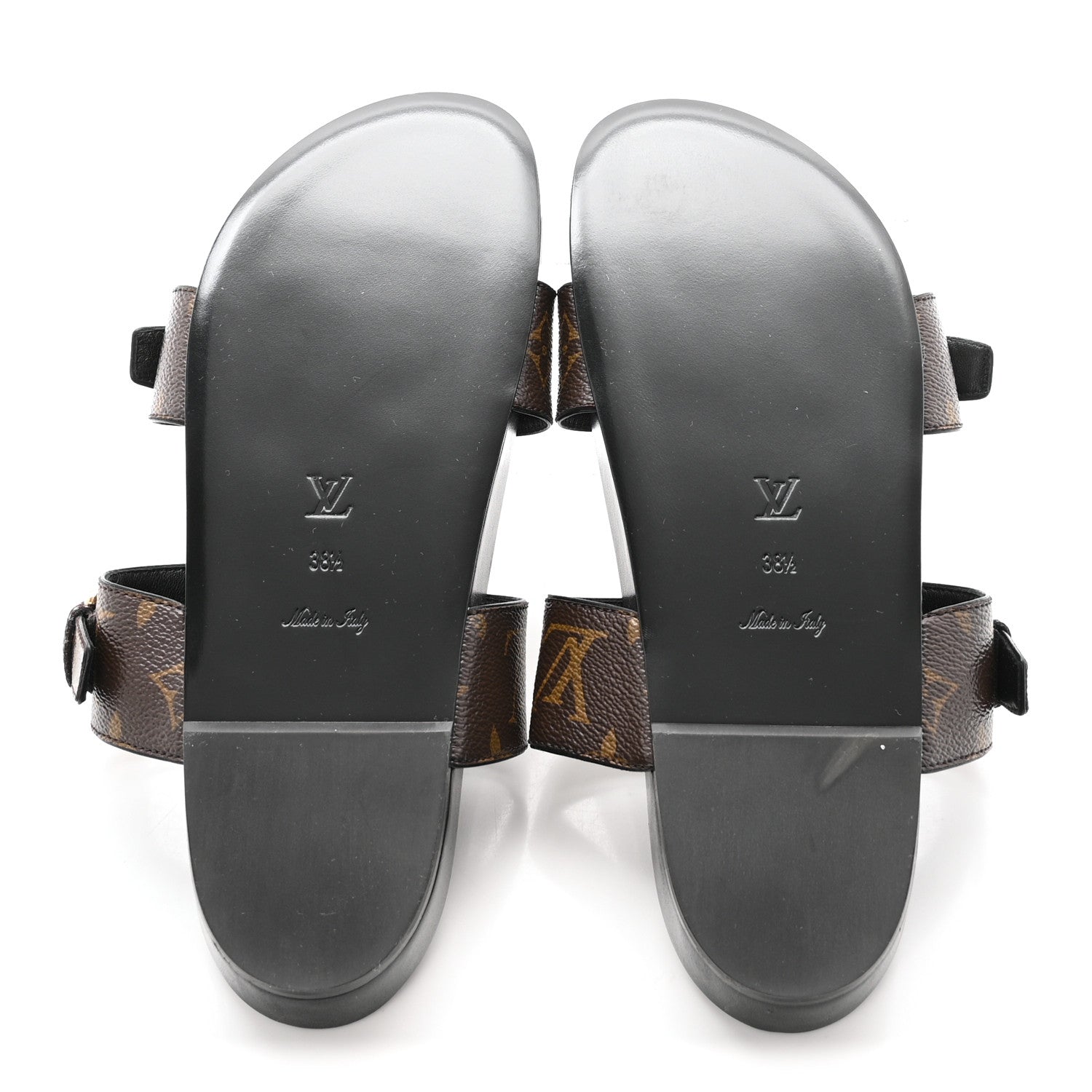 Louis Vuitton Monogram Bom Dia Mule Sandals 38.5 Black 6 of 9