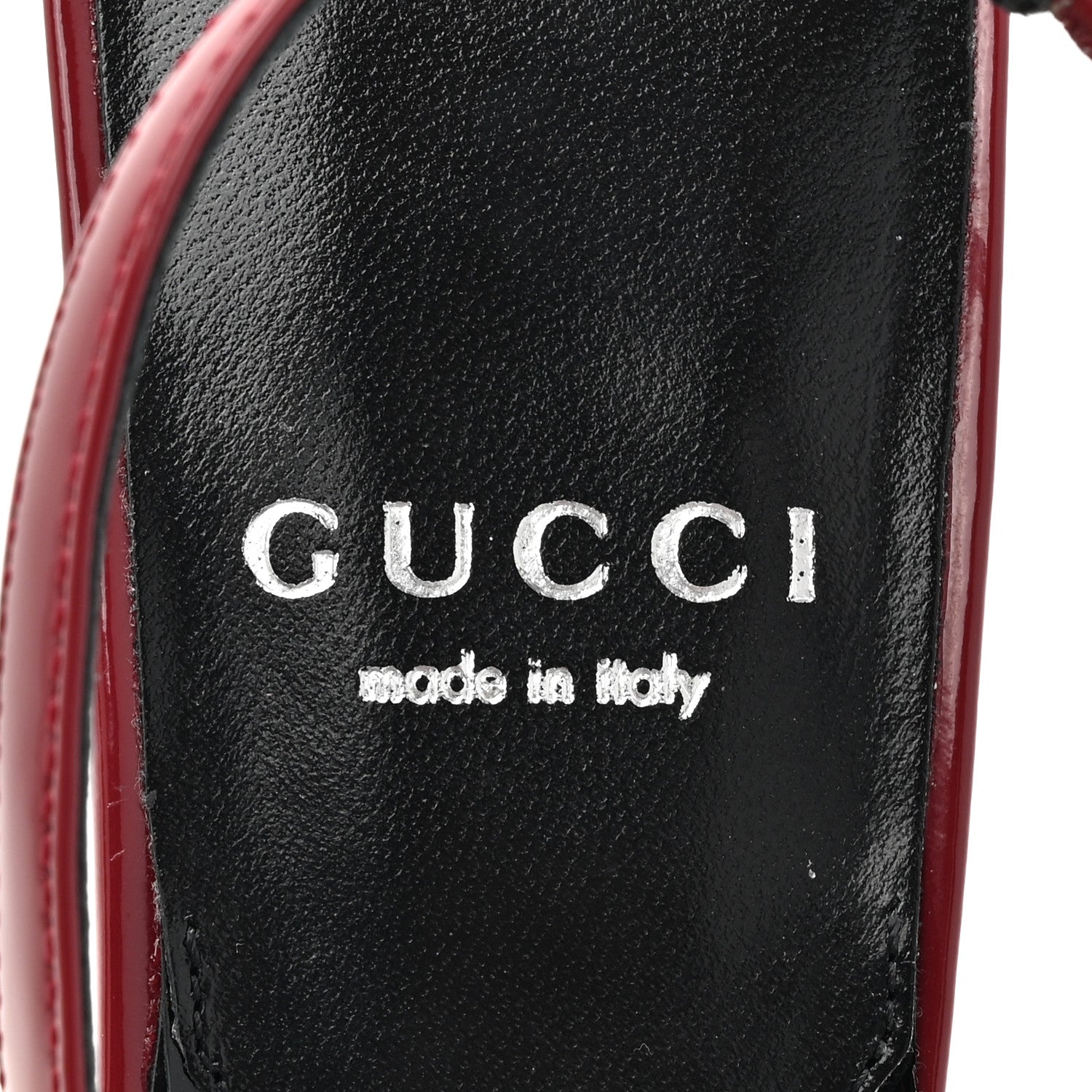 Gucci Nappa Mallory Pointed Toe Slingback Sandal 36.5 New Cherry 8 of 11