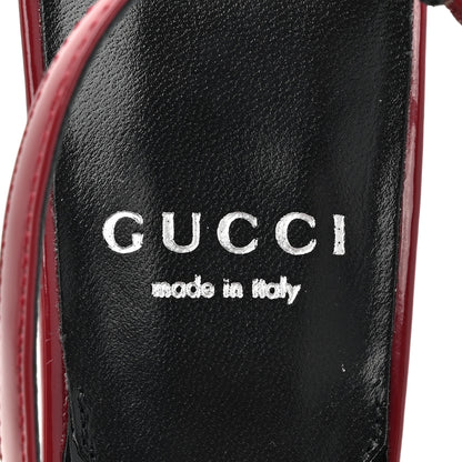 Gucci Nappa Mallory Pointed Toe Slingback Sandal 36.5 New Cherry 8 of 11