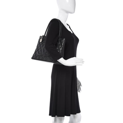 Chanel Caviar Quilted Medallion Tote Black 2 of 6