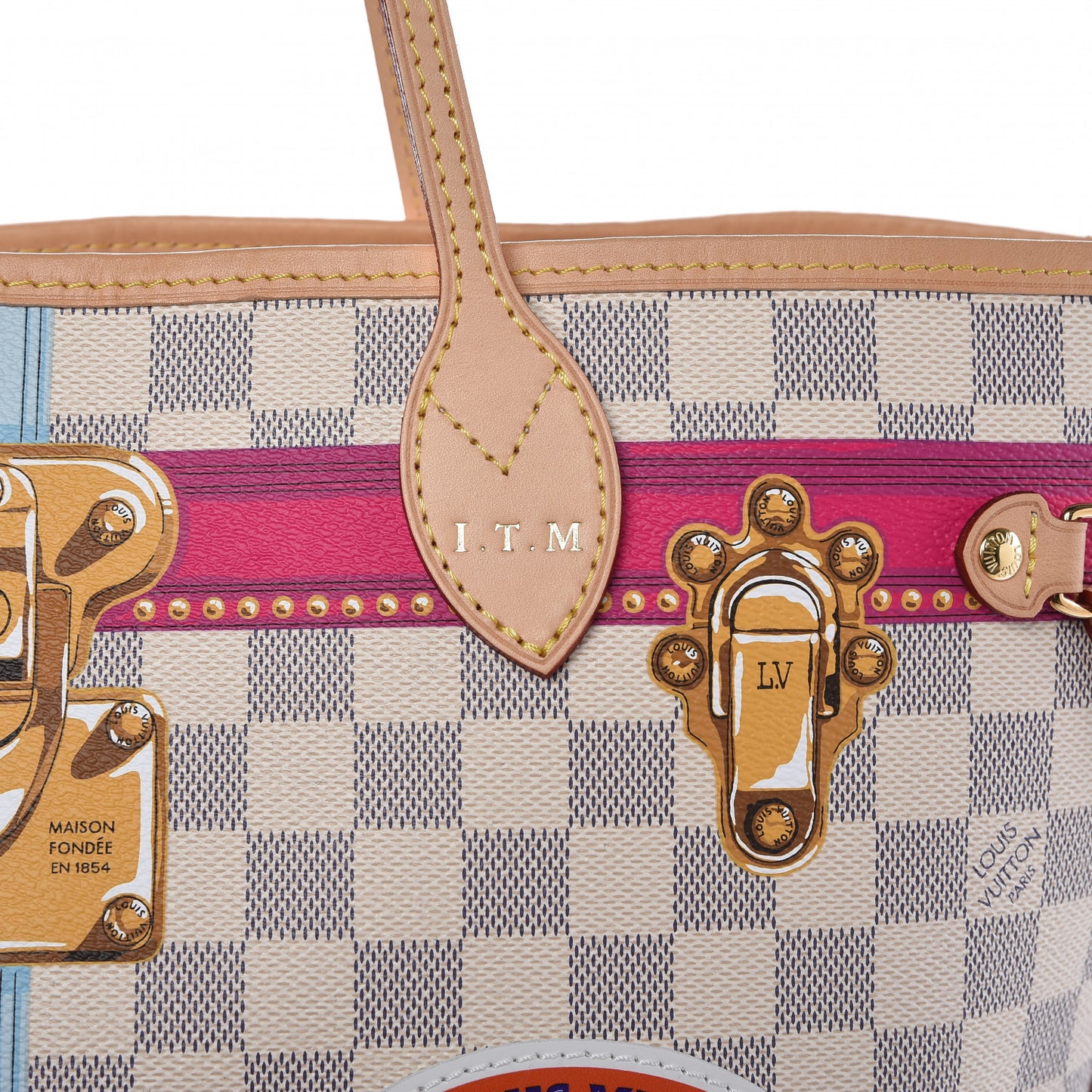 Damier Azur Summer Trunks Hawaii Neverfull MM