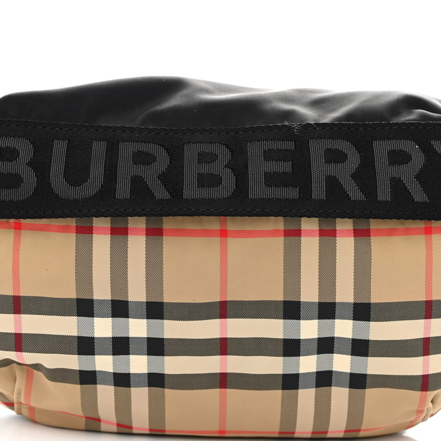 Nylon Vintage Check Sonny Bum Bag Archive Beige Black