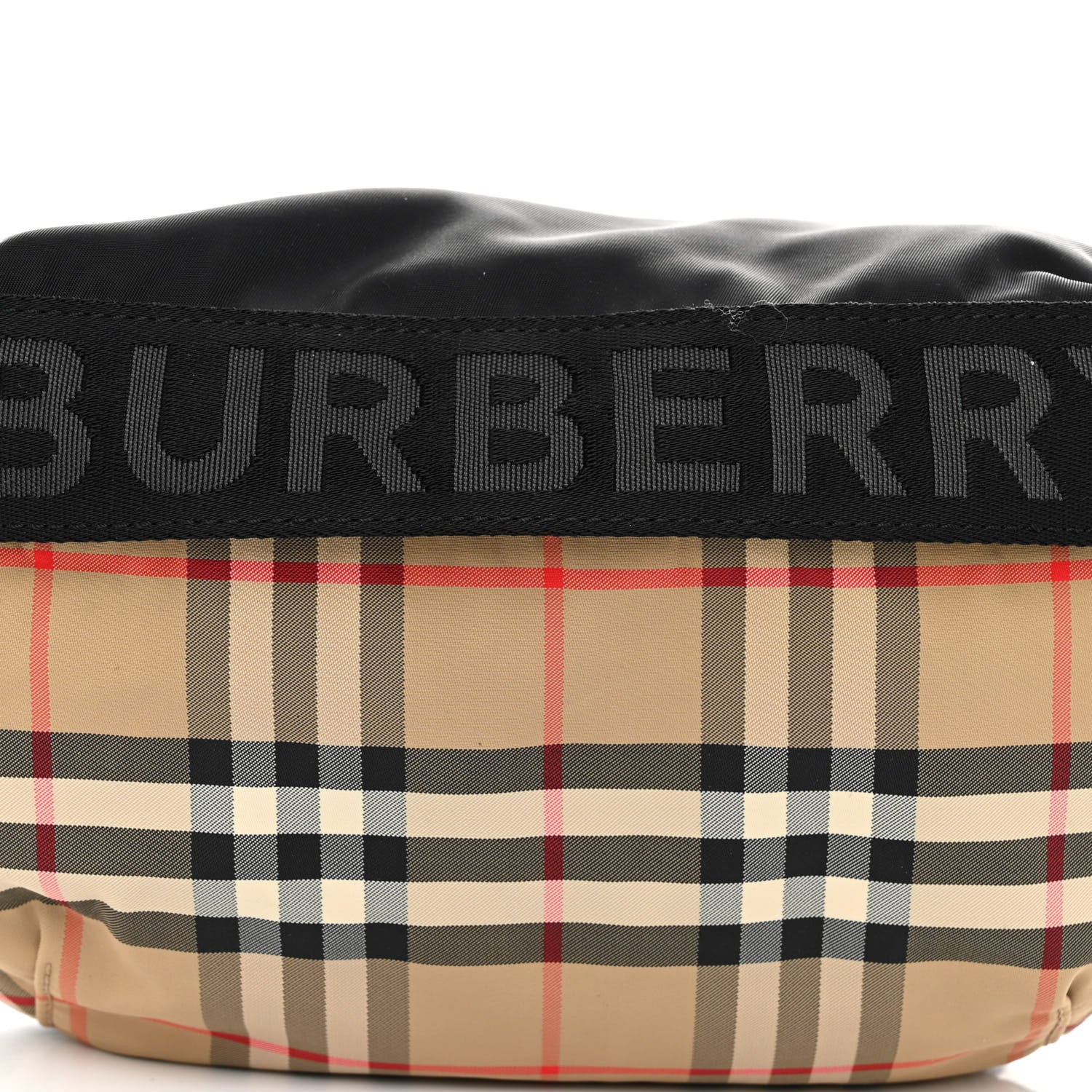 Burberry Nylon Vintage Check Sonny Bum Bag Archive Beige Black 7 of 9
