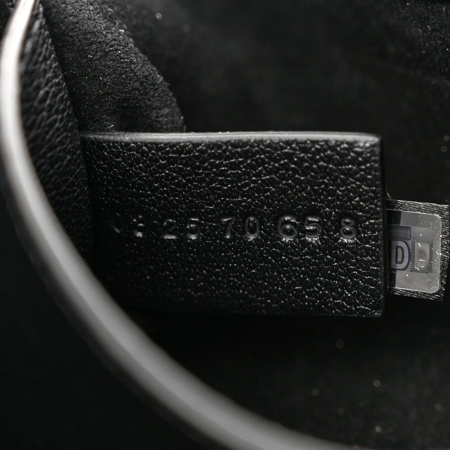 Grained Calfskin Small Heritage Shoulder Bag Black