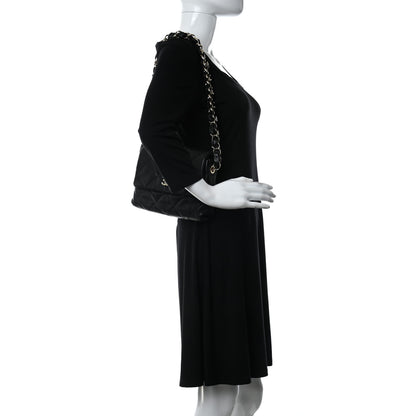Chanel Lambskin Quilted On The Shoulder Flap Black 2 of 10