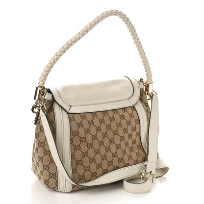 Gucci Monogram Calfskin Medium Bella Flap Bag Off White 3 of 18