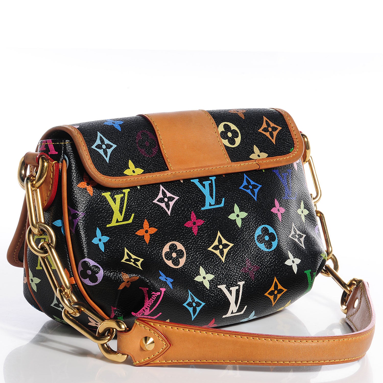 Louis Vuitton Monogram Multicolor Patti Black 5 of 12