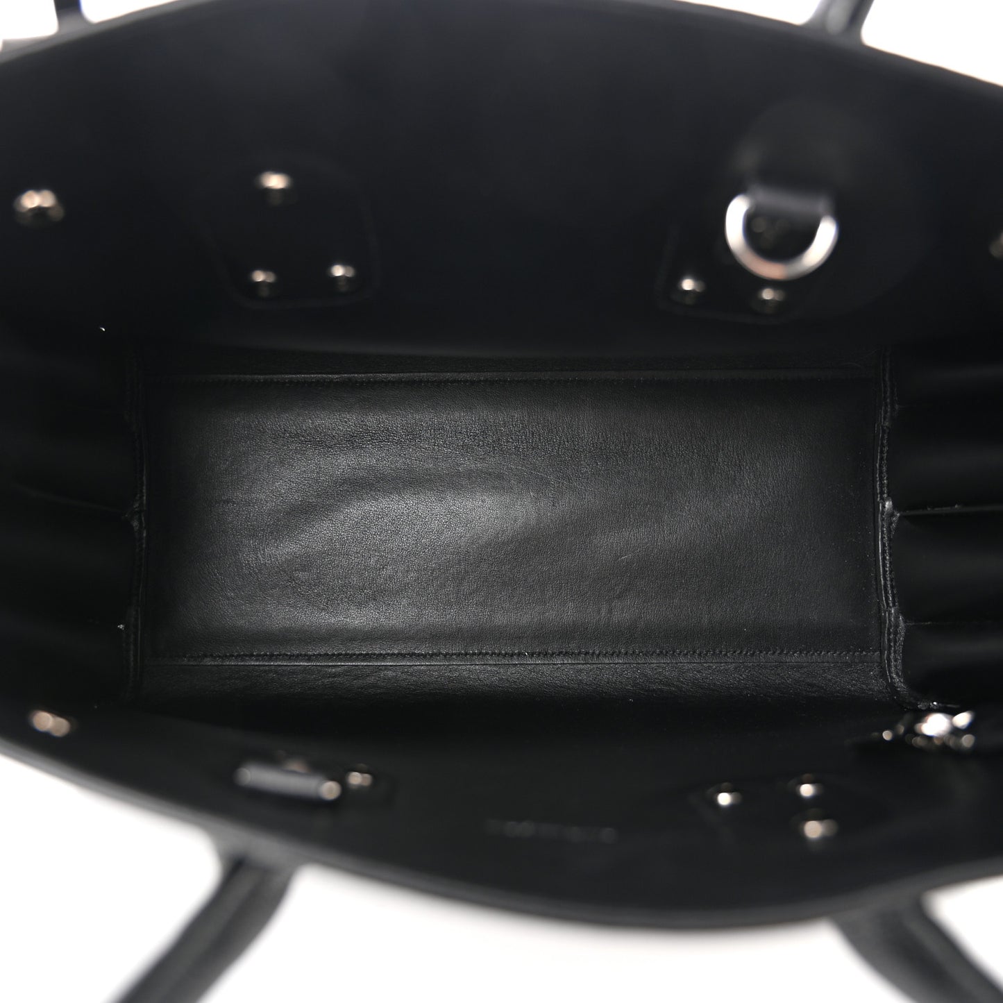 Grained Calfskin Small Sac De Jour Black
