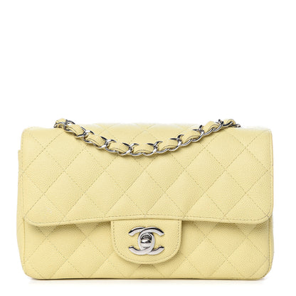 Chanel Caviar Quilted Mini Rectangular Flap Light Yellow 1 of 18
