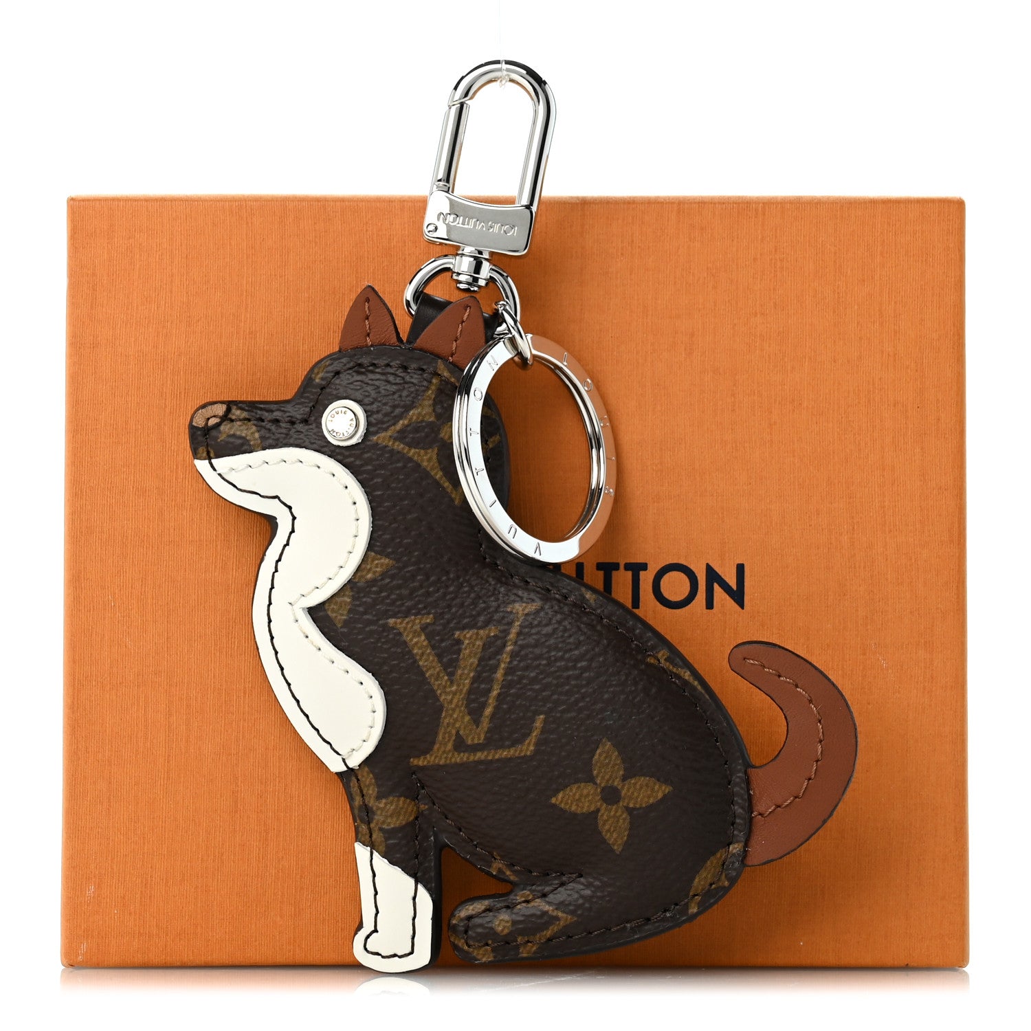 Louis Vuitton Monogram Dog Bag Charm Key Holder 6 of 6