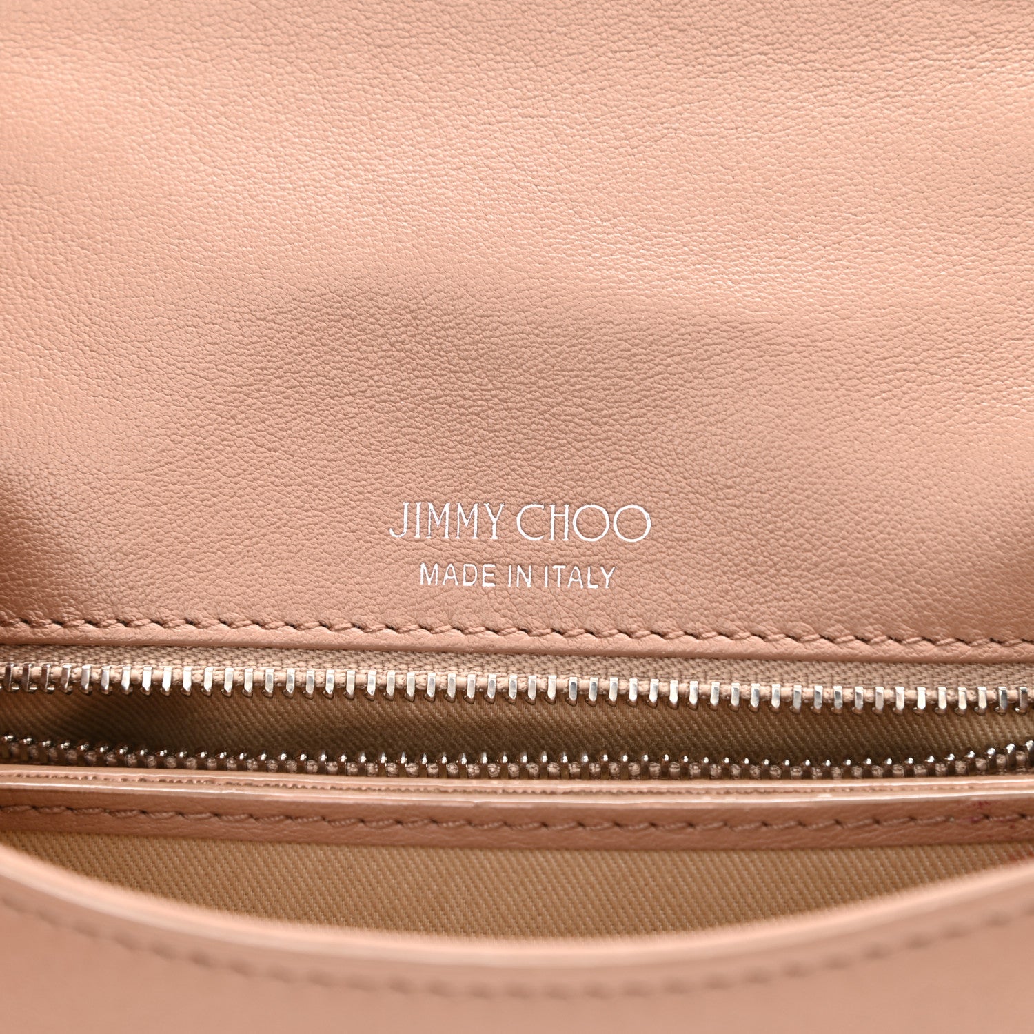 Jimmy Choo Calfskin Crystal Medium Cheri Top Handle Bag Powder Pink 10 of 17