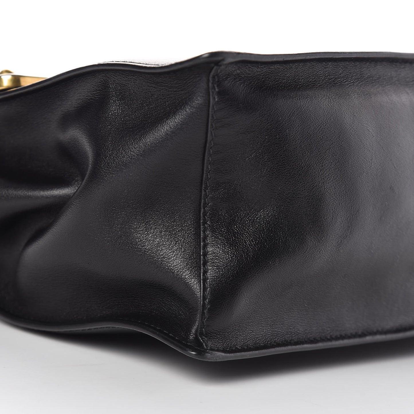 City Calfskin Saffiano Cahier Top Handle Bag Black