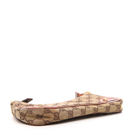 Gucci Monogram Horsebit Nail Chain Pochette Orange 4 of 9
