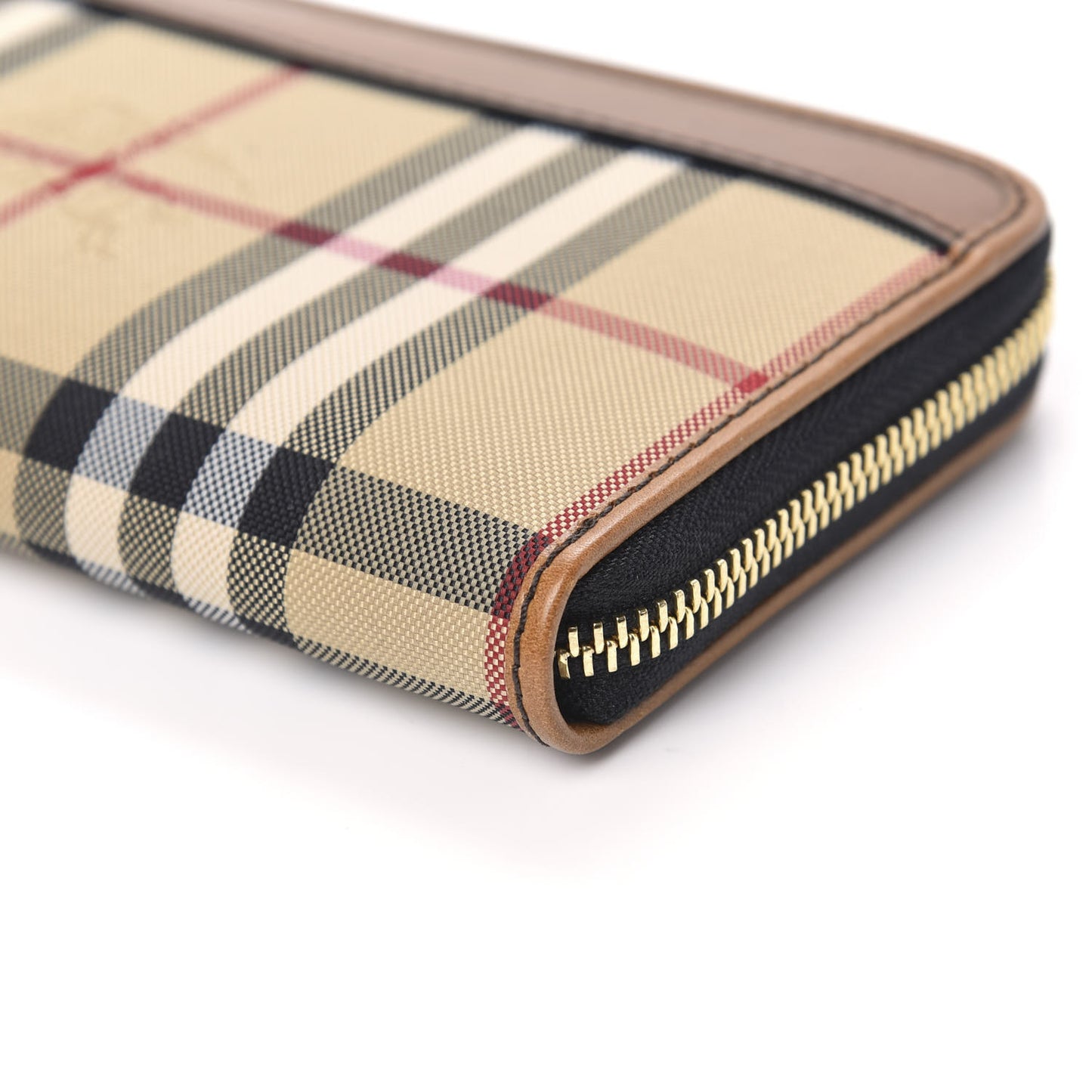 Horseferry Check Zip Around Wallet Brown