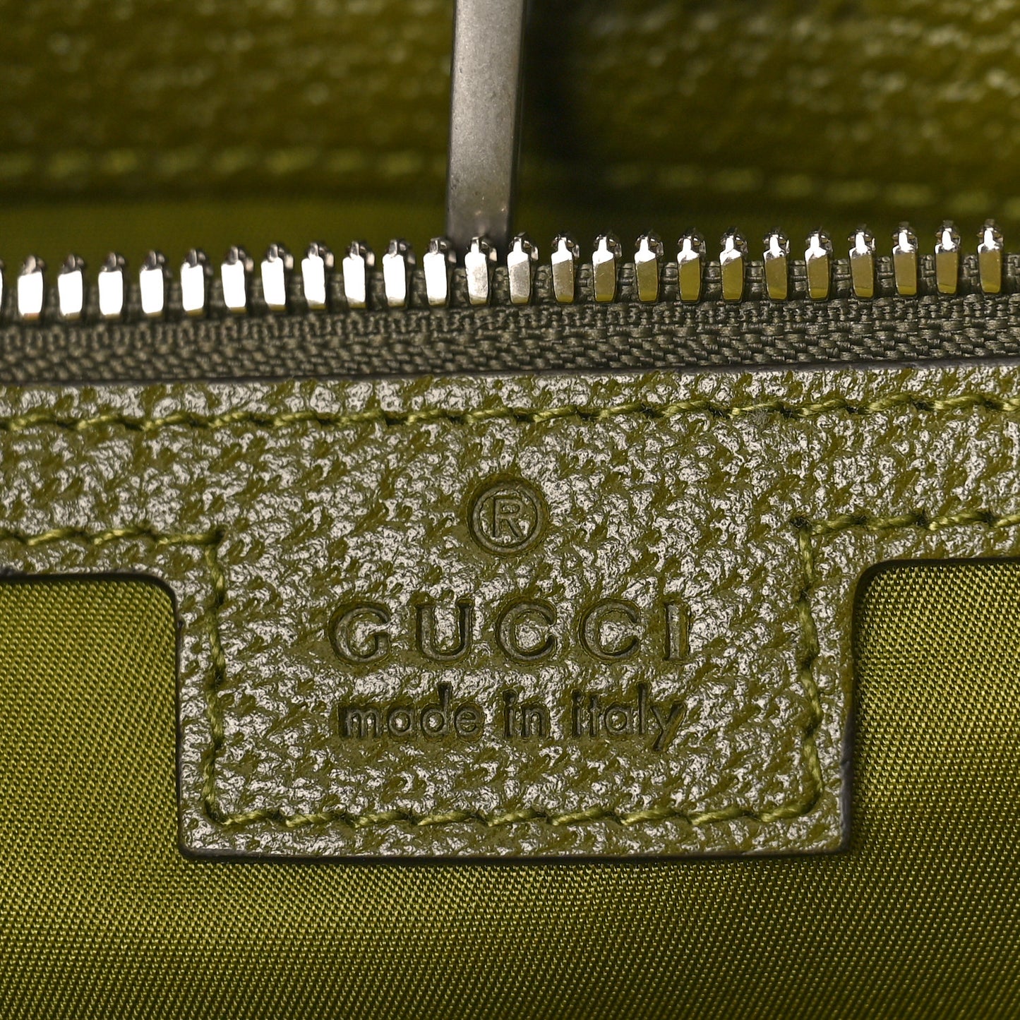 Econyl Nylon Monogram Large Off The Grid Tote Bag Juniper Green