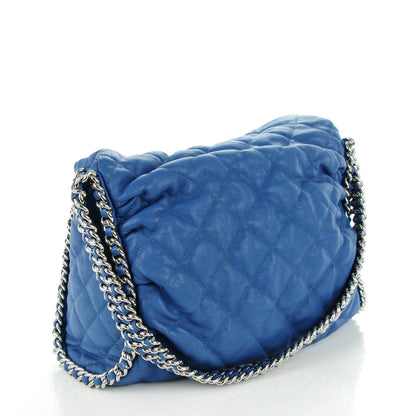 Chanel Lambskin Chain Around Hobo Royal Blue 3 of 7
