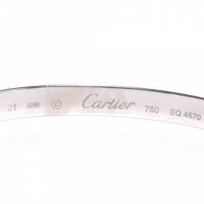 Cartier 18K White Gold LOVE Cuff Bracelet 21 5 of 5