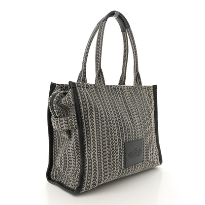 Marc Jacobs Cotton Jacquard Monogram Large The Traveler Tote Bag Beige Multicolor 3 of 11
