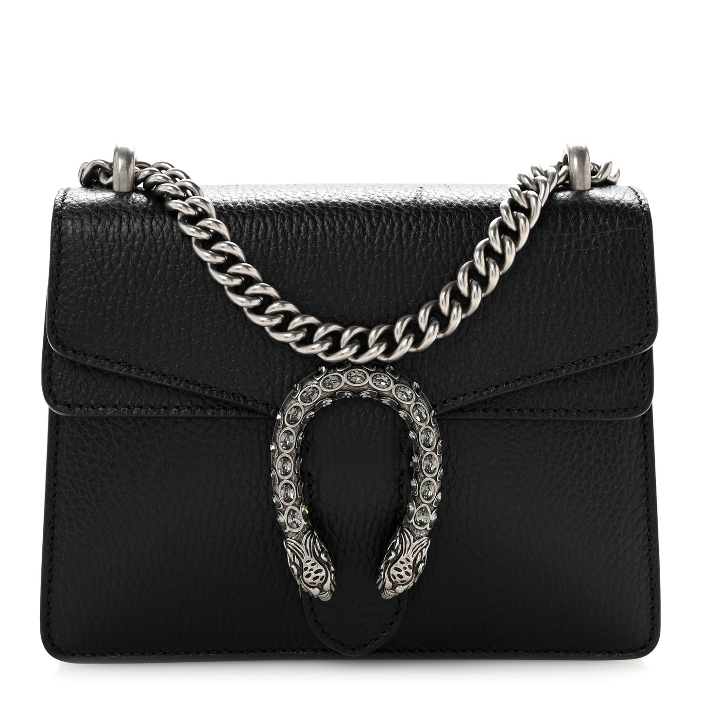 Calfskin Mini Dionysus Shoulder Bag Black