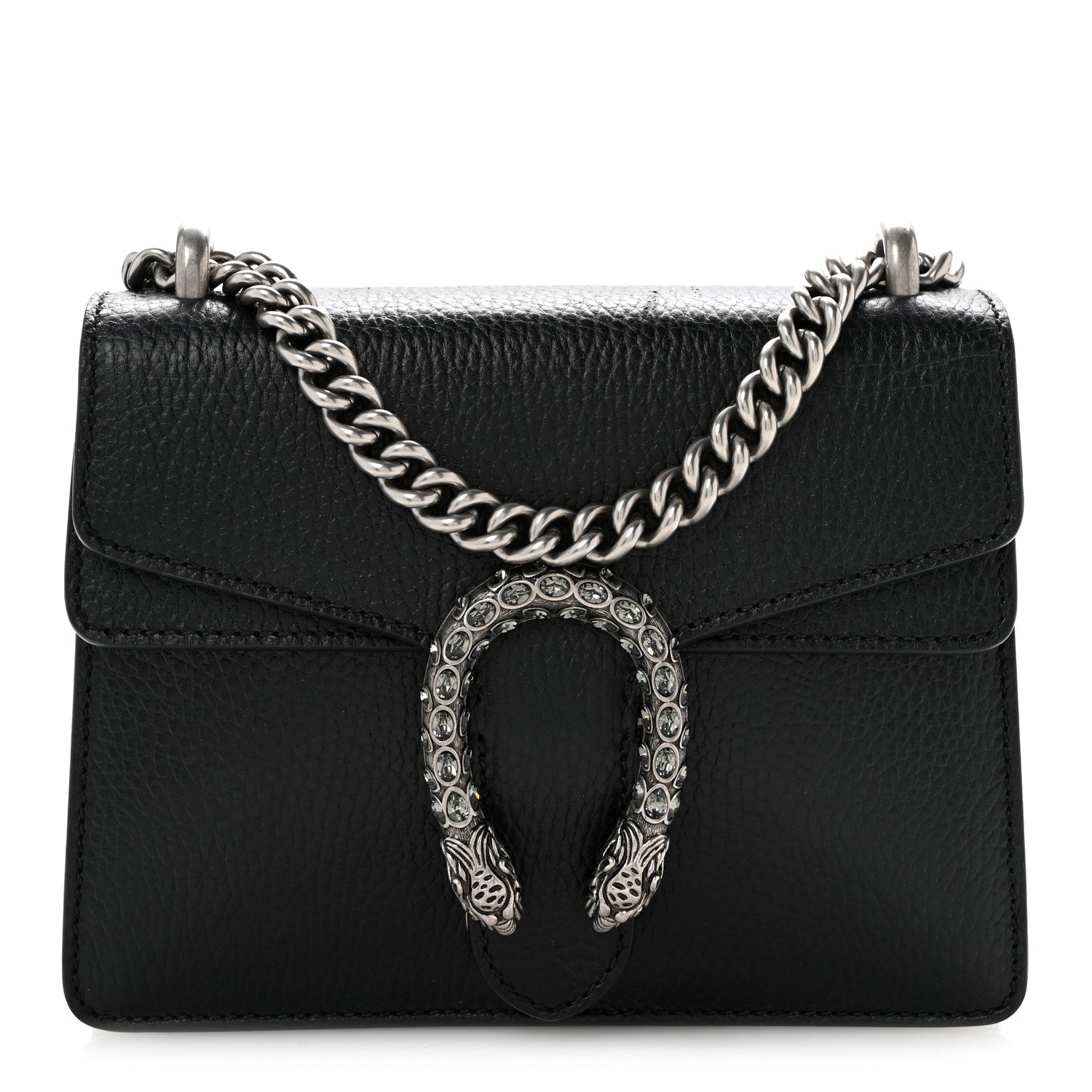 Gucci Calfskin Mini Dionysus Shoulder Bag Black 1 of 14