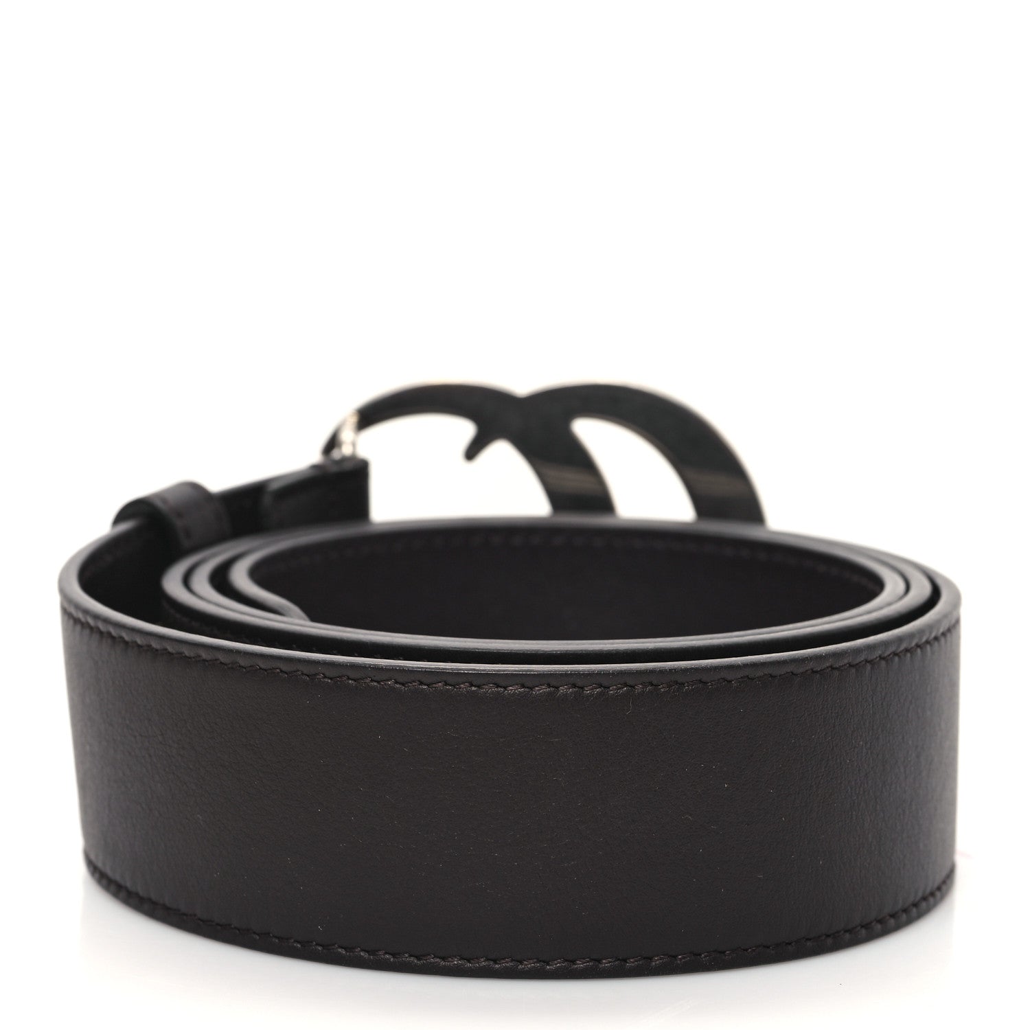 Gucci Calfskin Double G 30mm Belt 95 38 Dark Brown 2 of 5