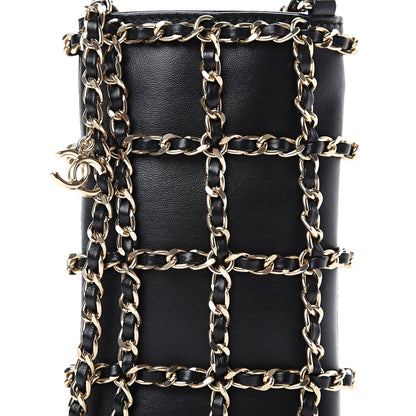Chanel Lambskin Tech Me Out Clutch With Chain Black 8 of 10