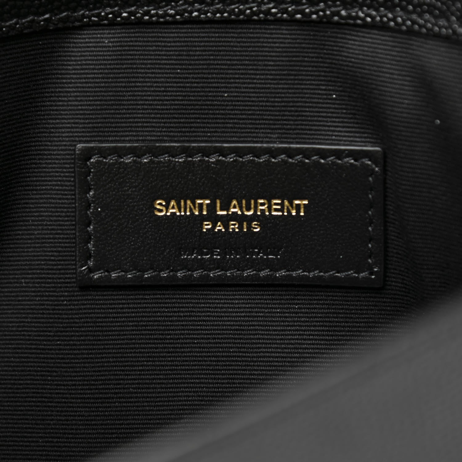 Saint Laurent Grain De Poudre Uptown Pouch Black 6 of 10