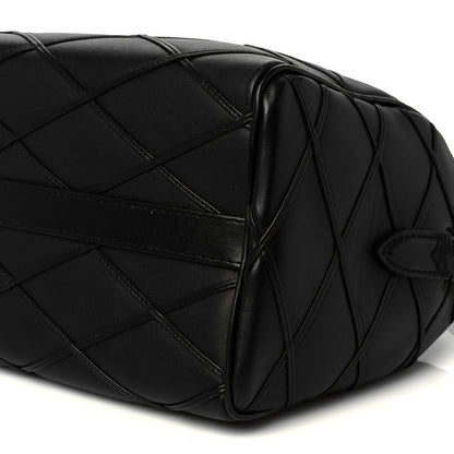 Louis Vuitton Lambskin Malletage Speedy Bandouliere 25 Black 11 of 11