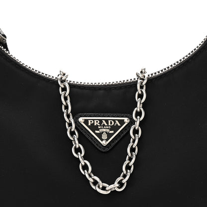 Prada Nylon Re-Edition 2005 Shoulder Bag Black 6 of 11