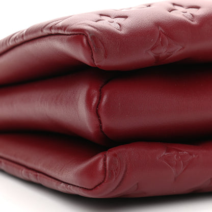 Louis Vuitton Lambskin Embossed Monogram Coussin PM Wine 8 of 12