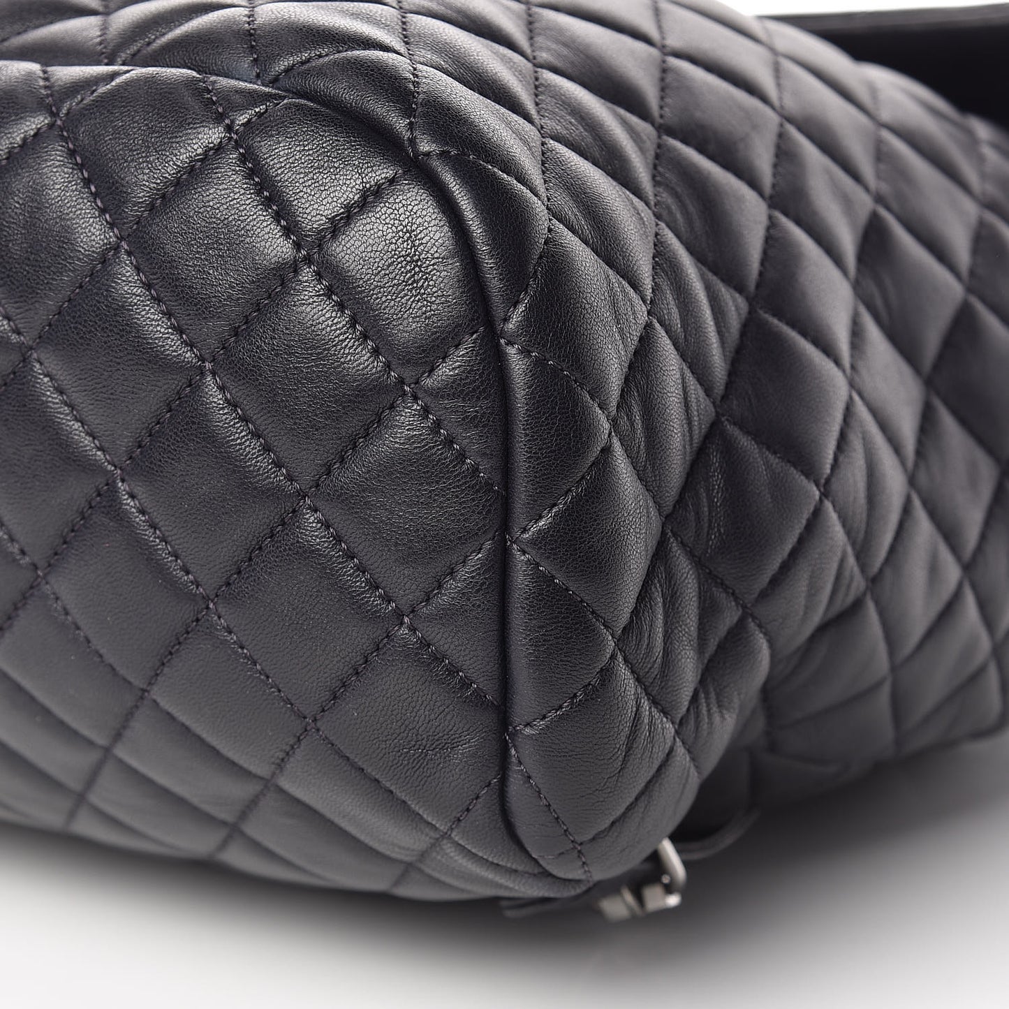 Lambskin Quilted Large Urban Spirit Backpack Navy