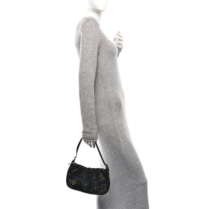 Fendi Beaded Baguette Black 2 of 10