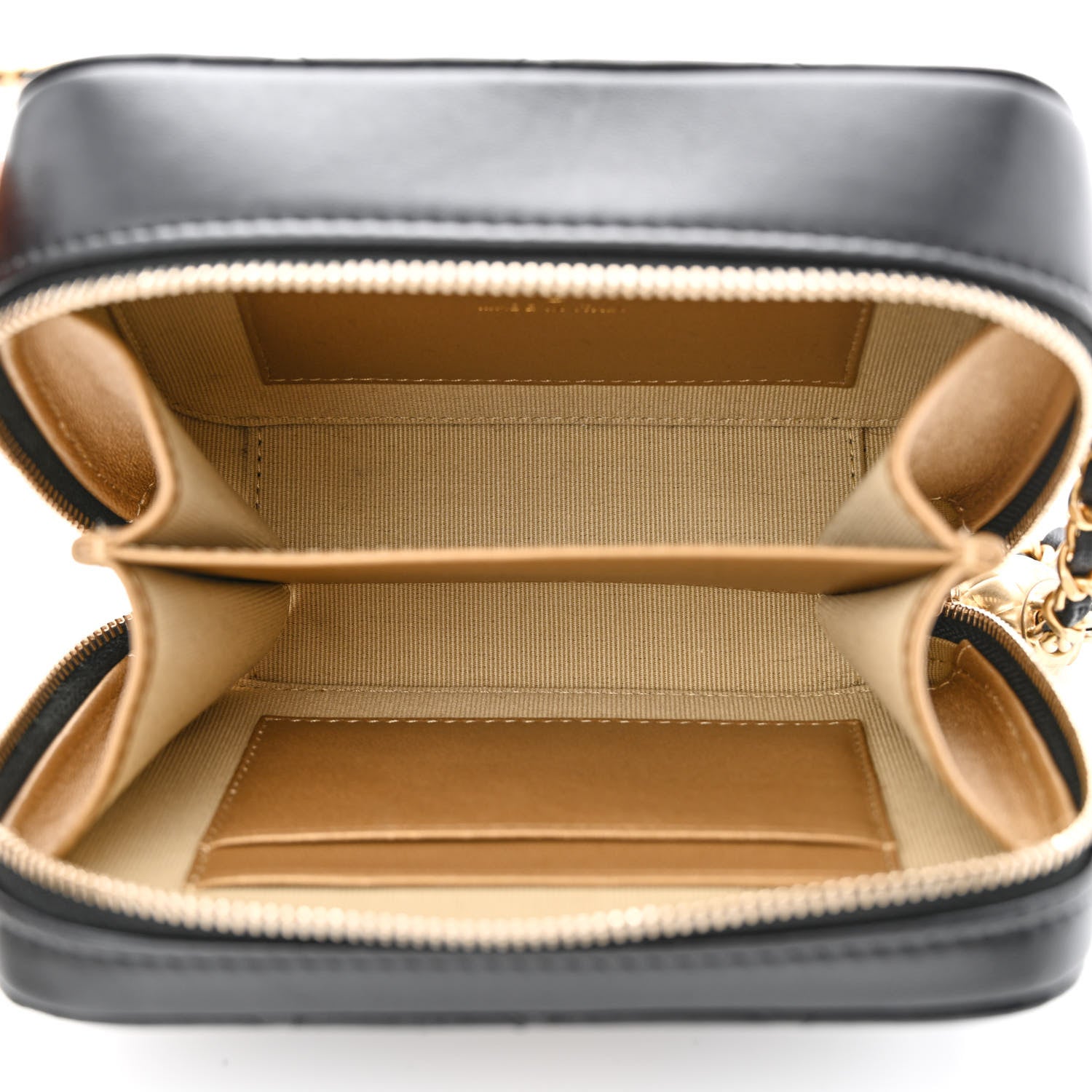 Chanel Lambskin Quilted CC Pearl Crush Camera Case Black 5 of 11