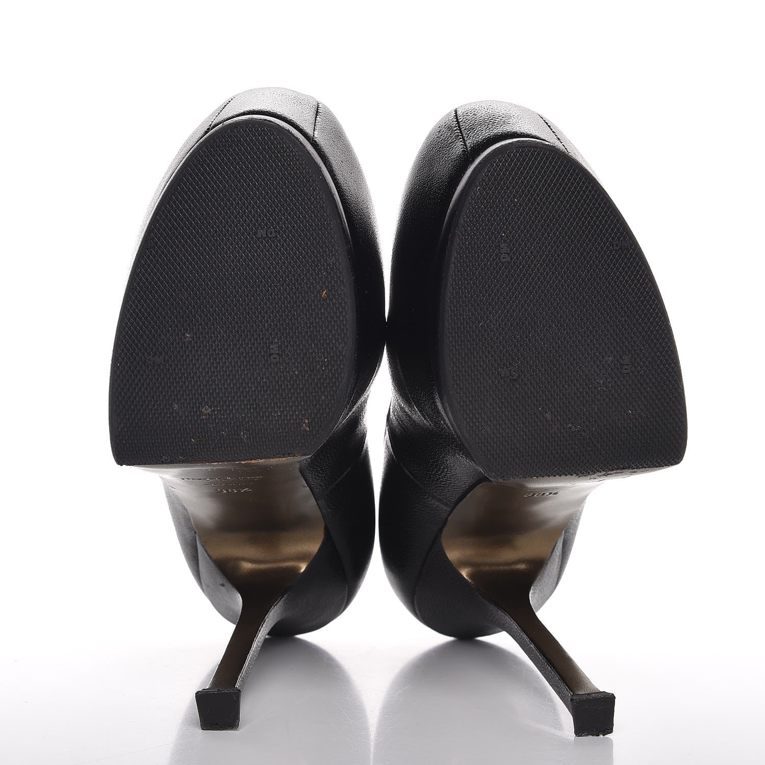 Saint Laurent Vernigolf Tribtoo 105 Platform Pumps 38.5 Black 5 of 11
