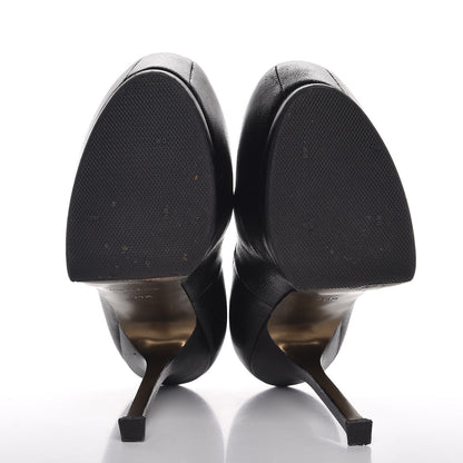 Saint Laurent Vernigolf Tribtoo 105 Platform Pumps 38.5 Black 5 of 11
