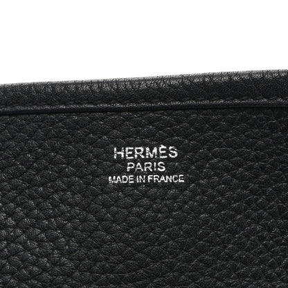 Hermes Taurillon Clemence Evelyne III GM Black 6 of 10