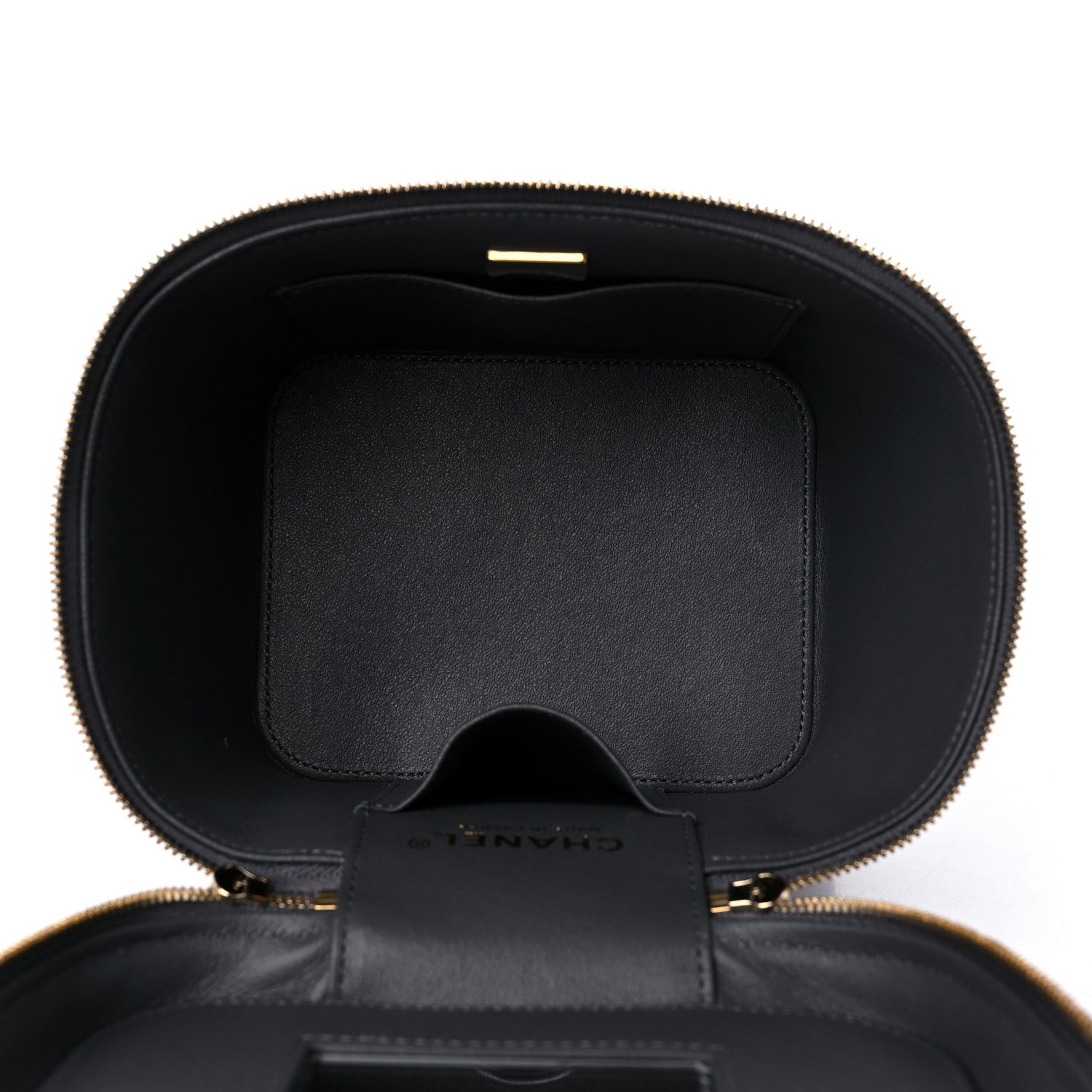 Chanel Caviar Quilted Small Top Handle Vanity Case With Chain Dark Grey 5 of 9