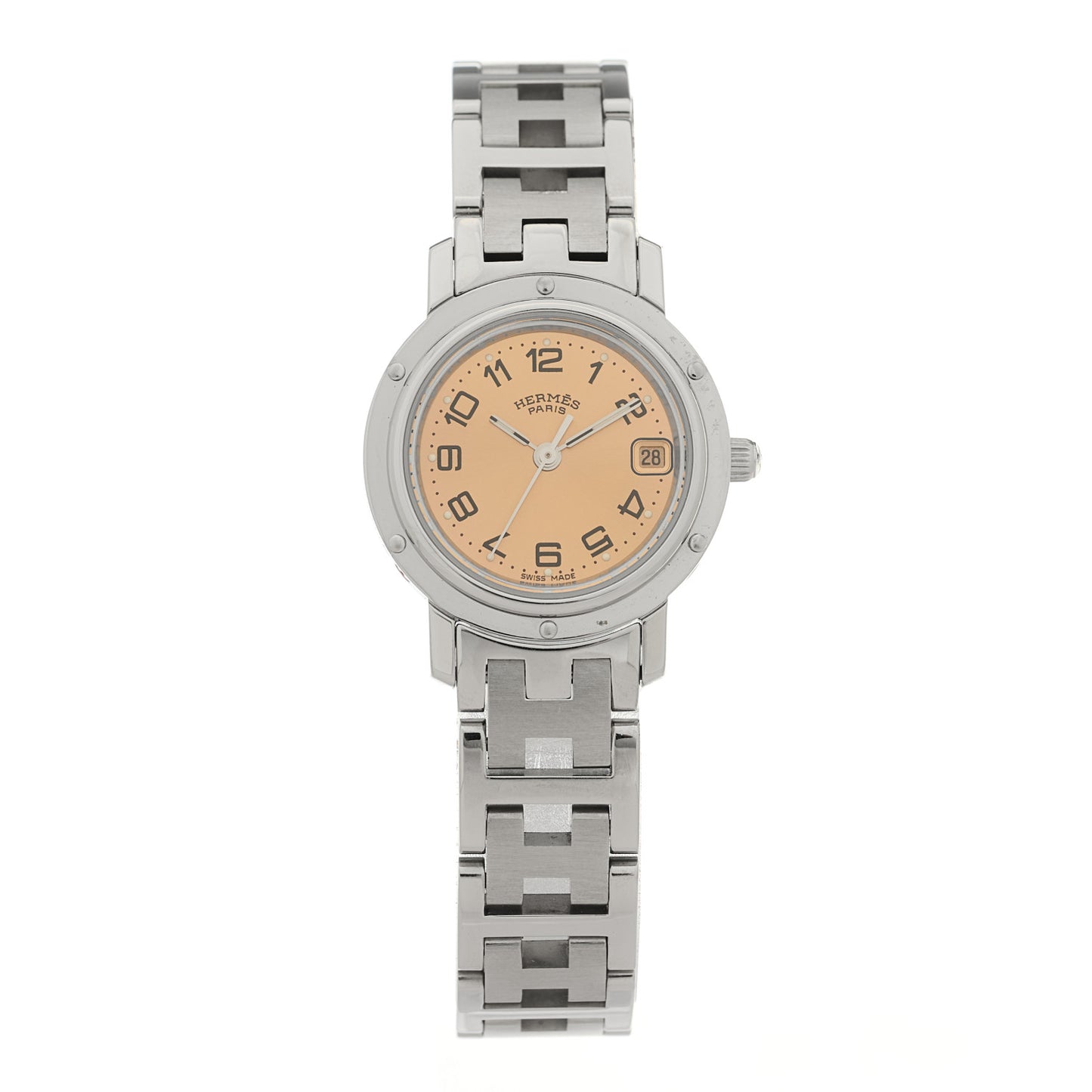 Stainless Steel 24mm Clipper Quartz Watch Pink