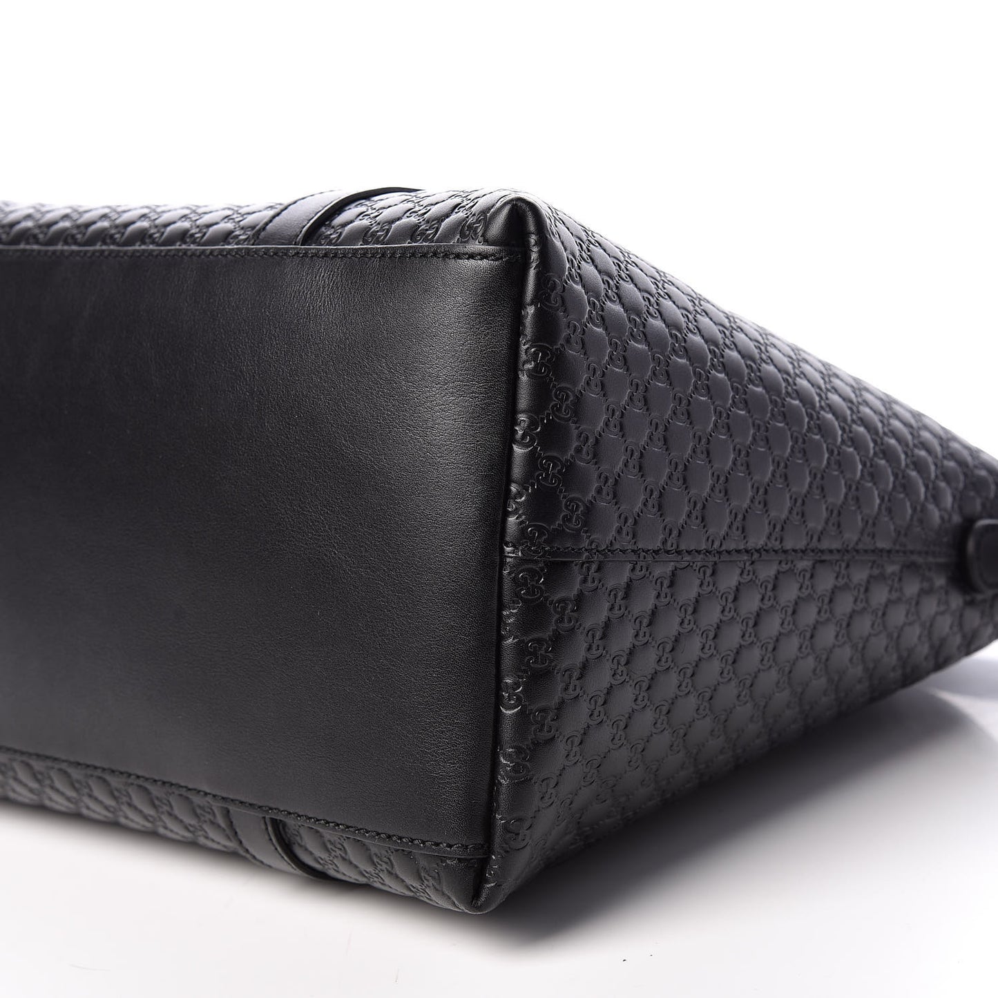 Soft Microguccissima Dome Satchel Black