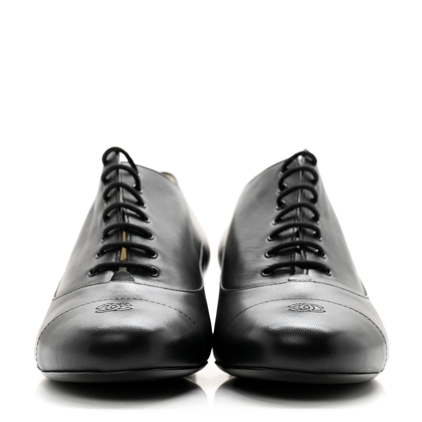 Smooth Lambskin Loafers 40 Black