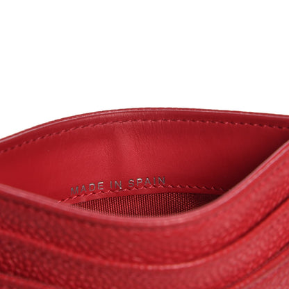 Chanel Caviar Timeless CC Card Holder Wallet Red 10 of 11