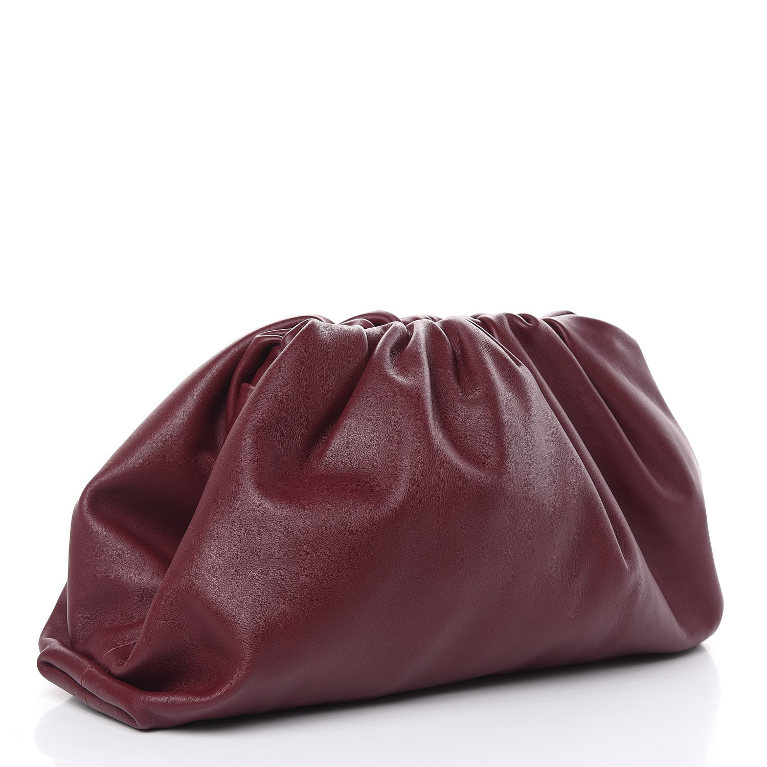 Bottega Veneta Smooth Butter Calf The Pouch Oversized Clutch Bordeaux 3 of 12