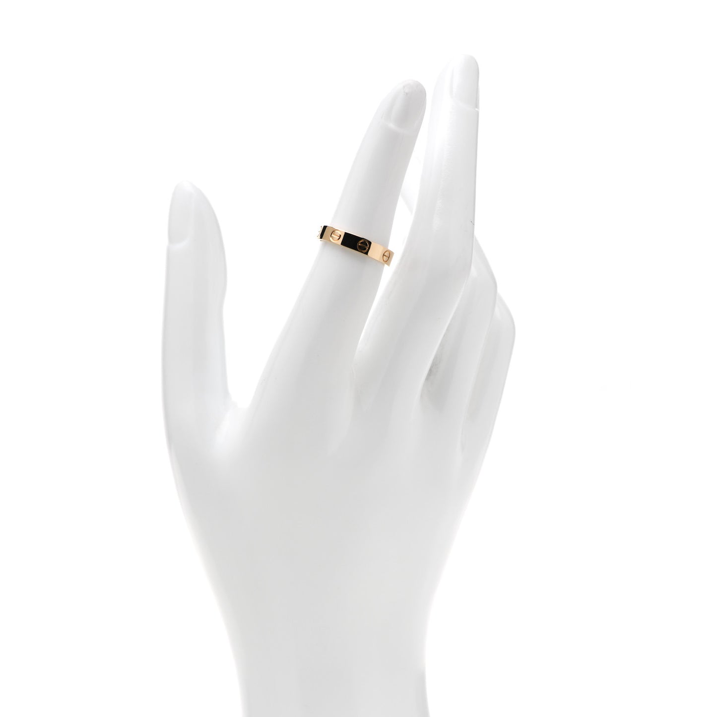 18K Yellow Gold 3.5mm LOVE Wedding Band Ring 51 5.75