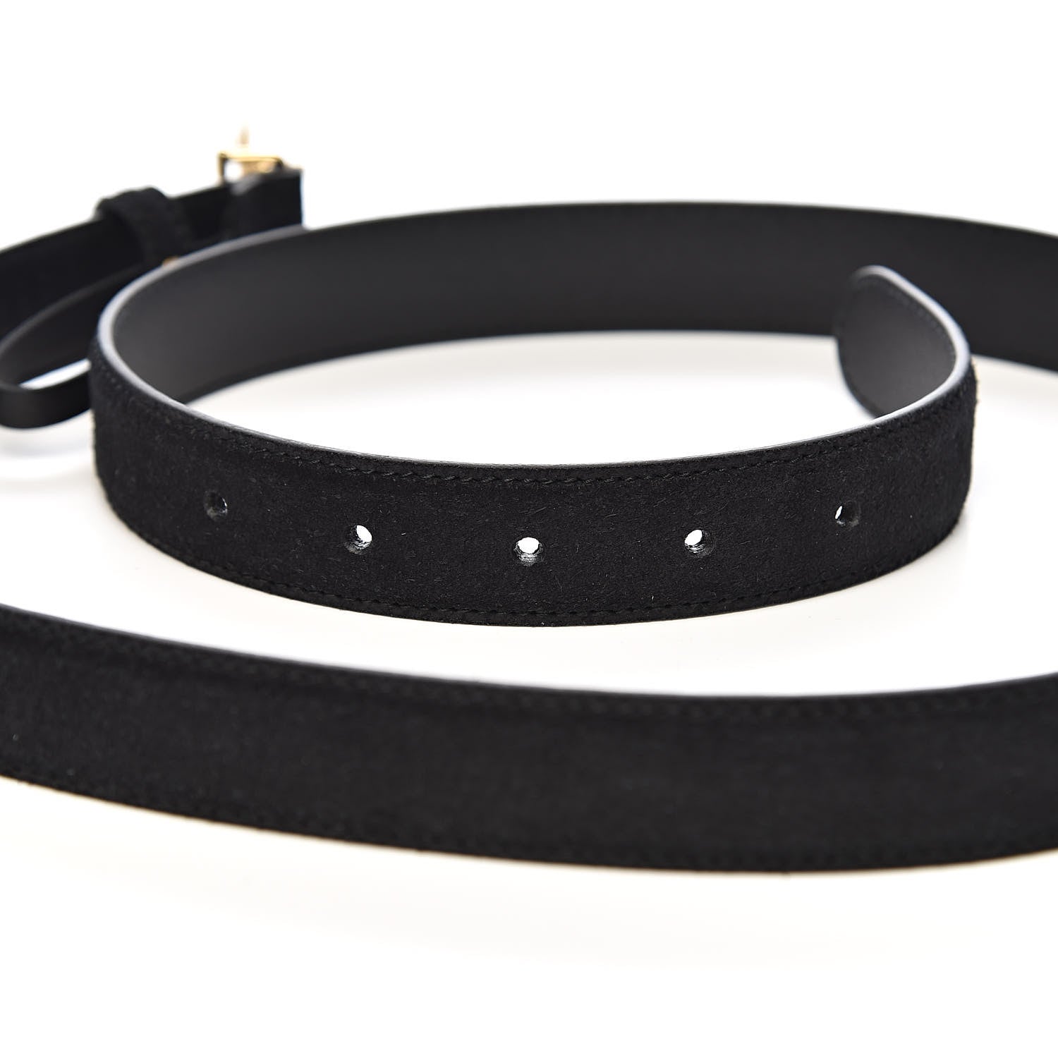 Gucci Suede Icaro G Cube 25mm Belt 95 38 Black 5 of 6