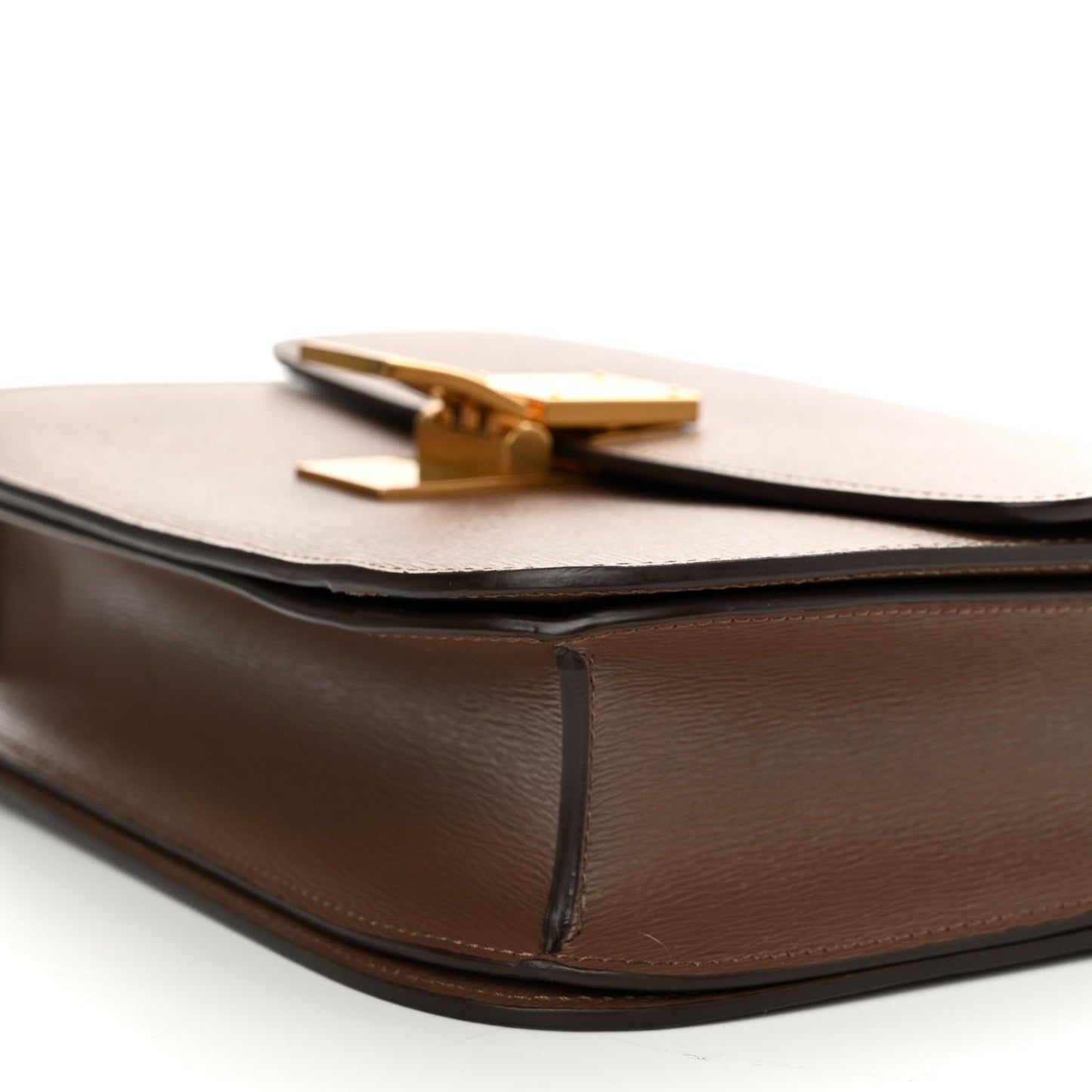 Liege Calfskin Medium Classic Box Flap Bag Glazed Nut