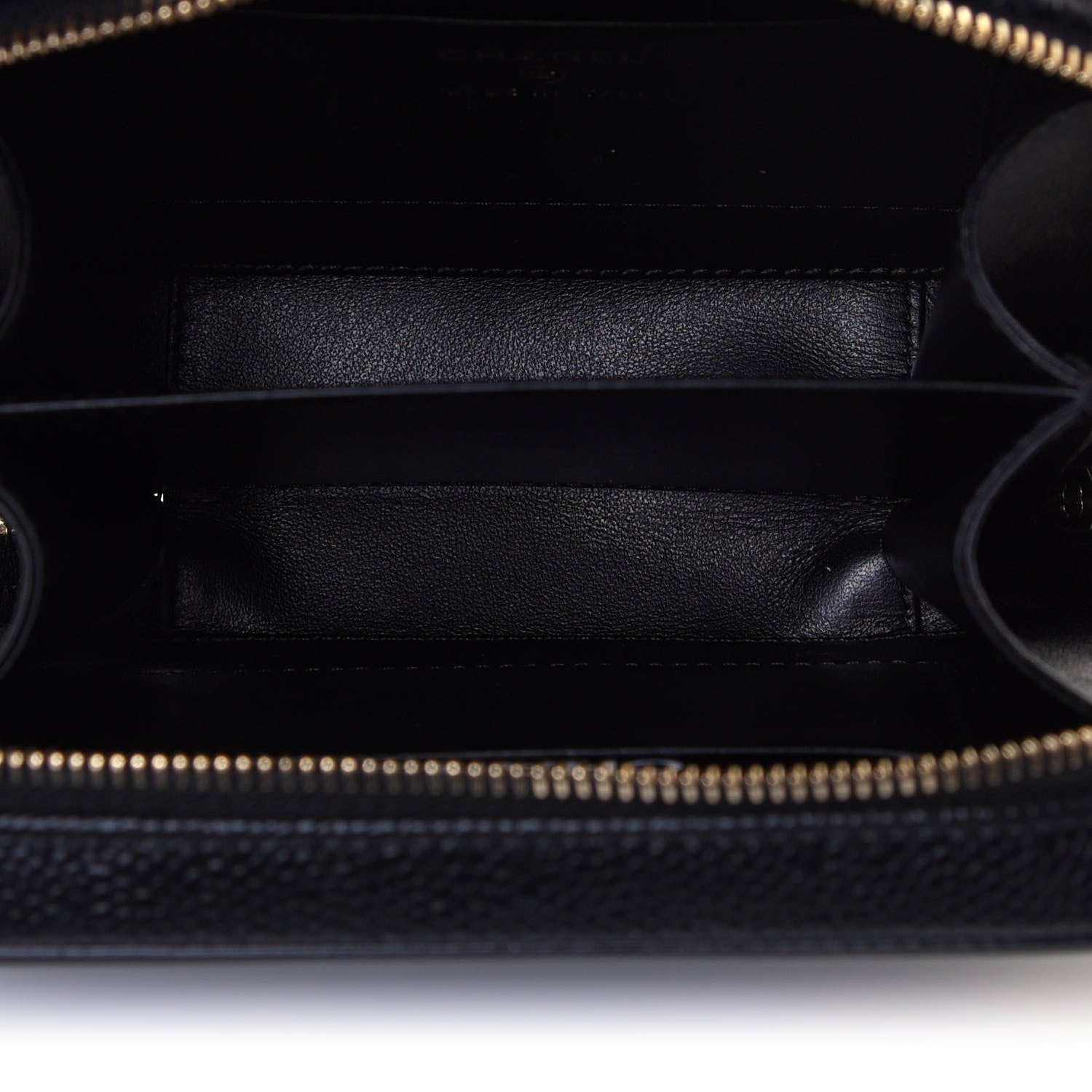 Chanel Caviar Quilted CC Filigree Vanity Clutch With Chain Black 5 of 13