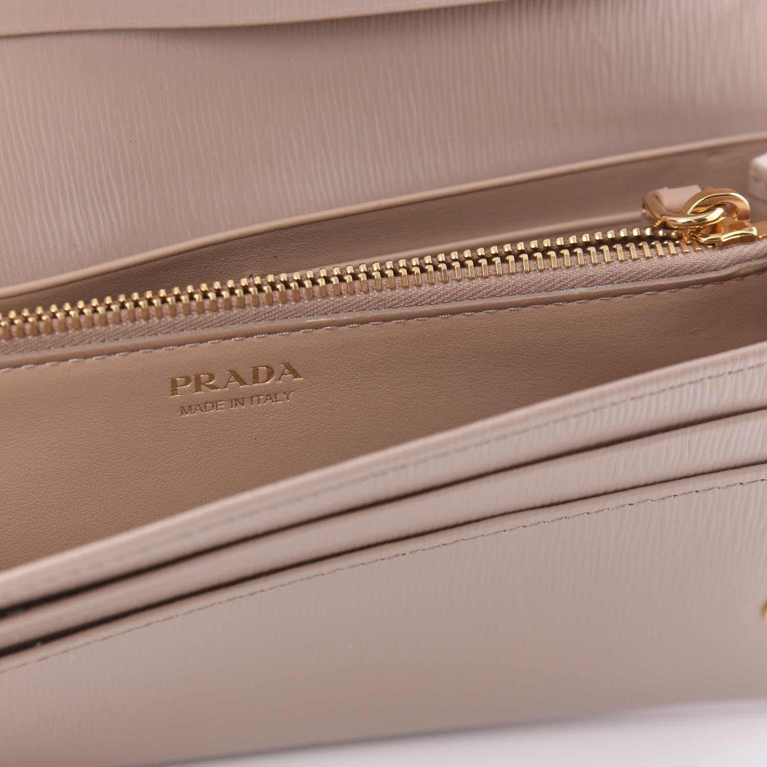 Prada Vitello Move Continental Flap Travel Wallet Cammeo 8 of 10